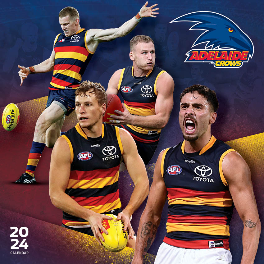 2024 AFL Adelaide Crows Calendar Paper Pocket