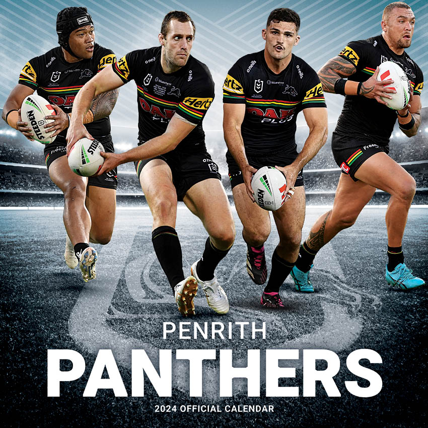 2024 NRL Penrith Panthers Calendar Paper Pocket