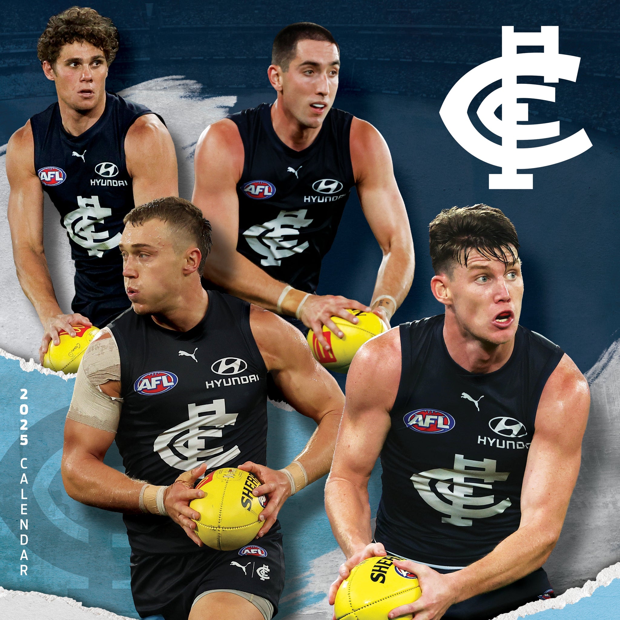 AFL Carlton Blues Calendar 2025 Cover