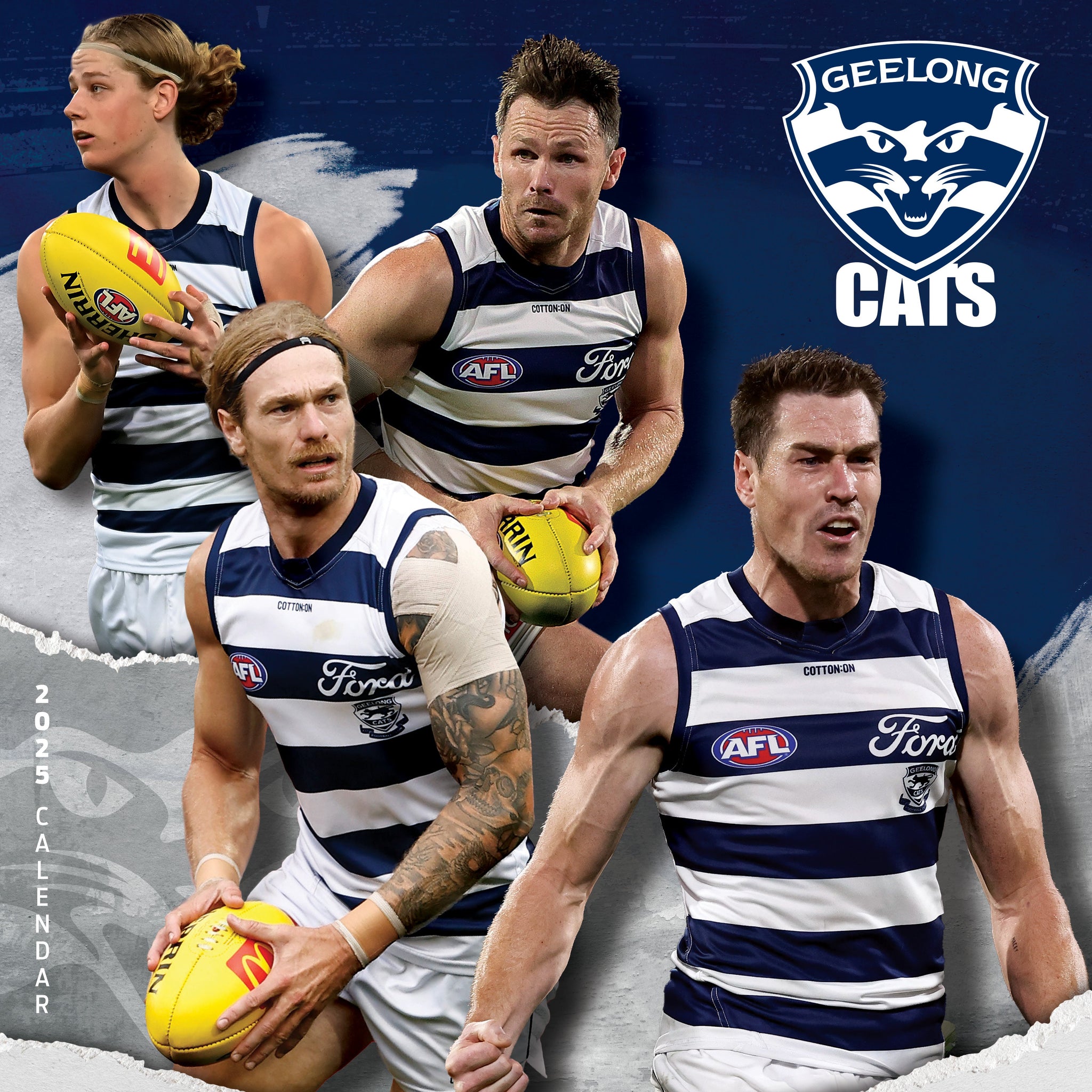 AFL Geelong Cats Calendar 2025 Cover