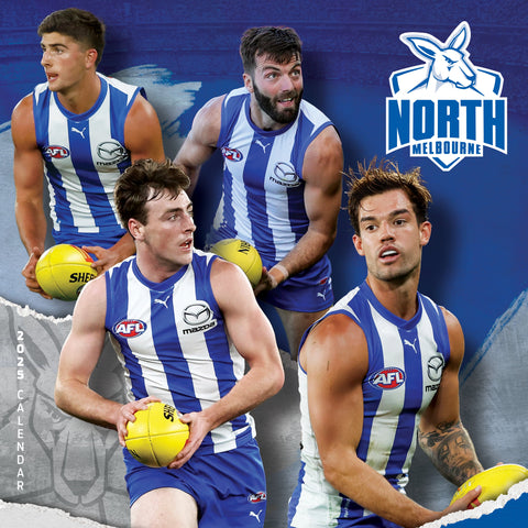 AFL North Melbourne Kangaroos Calendar 2025 Cover