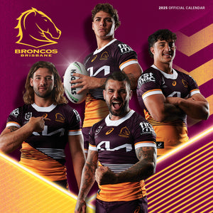 NRL Brisbane Broncos Calendar 2025 Cover