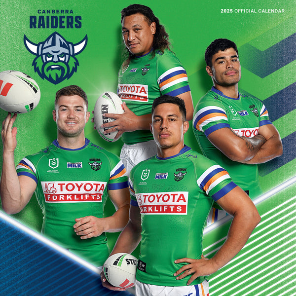 NRL Canberra Raiders Calendar 2025 Cover