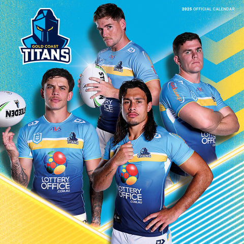 NRL Gold Coast Titans Calendar 2025 Cover