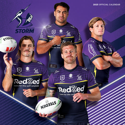 NRL Melbourne Storm Calendar 2025 Cover