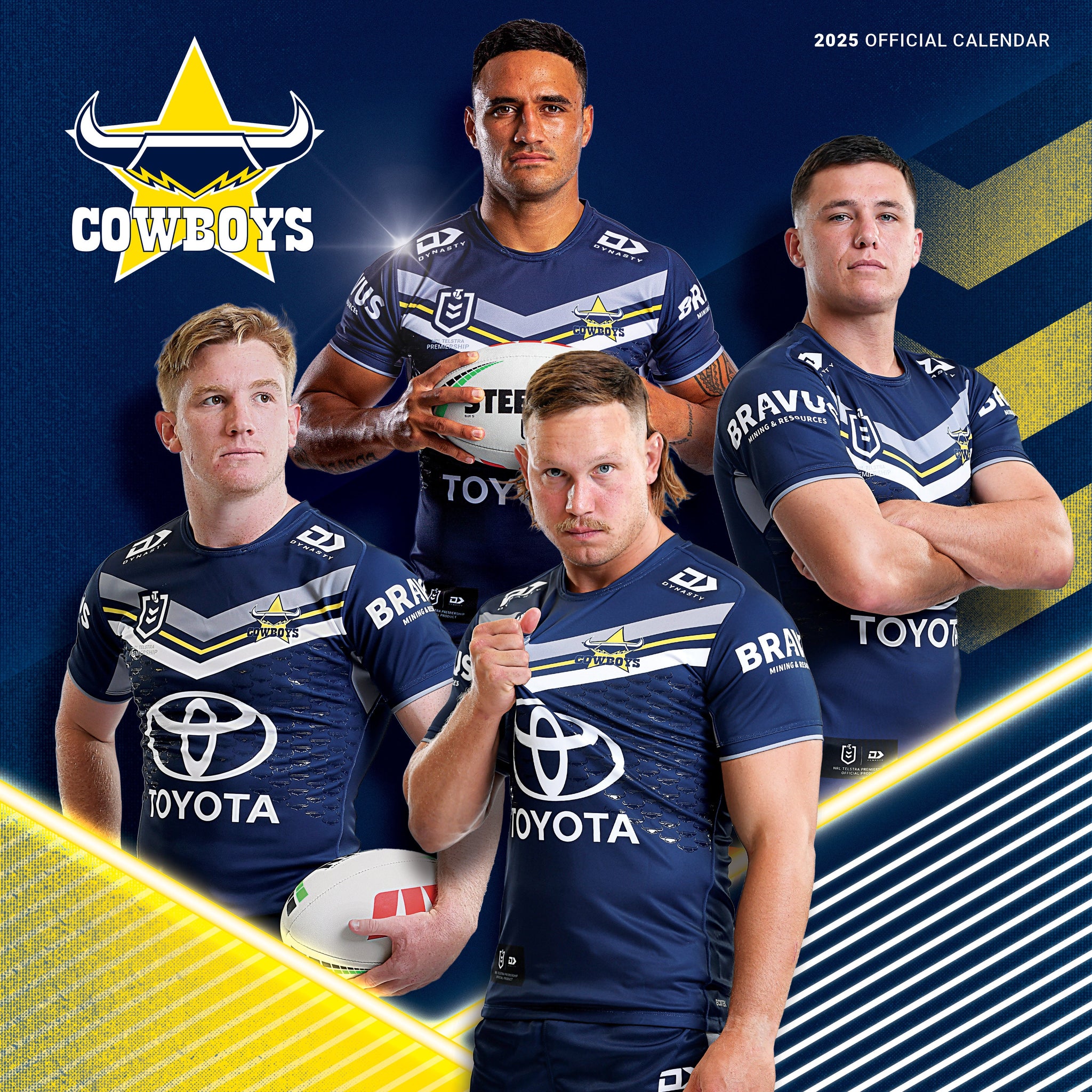 NRL North Queensland Cowboys Calendar 2025 Cover