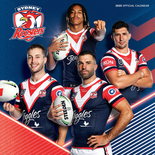 NRL Sydney Roosters Calendar 2025 Cover