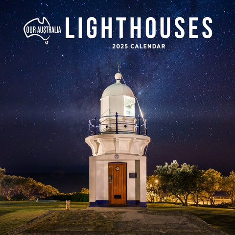 Our Aust. Lighthouses Calendar 2025 Cover