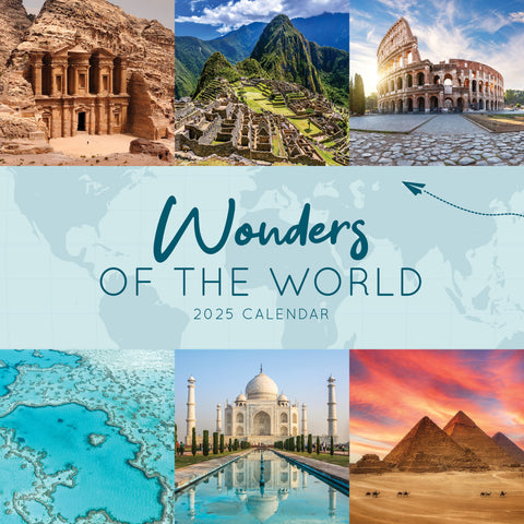 Wonders of the World Calendar 2025 Cover